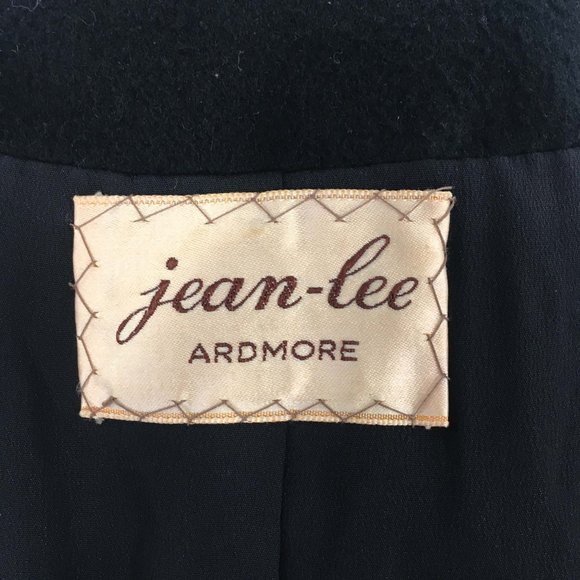 jean-lee Vintage 60s Black Wool Skirt Set, Blazer, Jacket, 42 Bust, 28 Waist - Picture 8 of 10